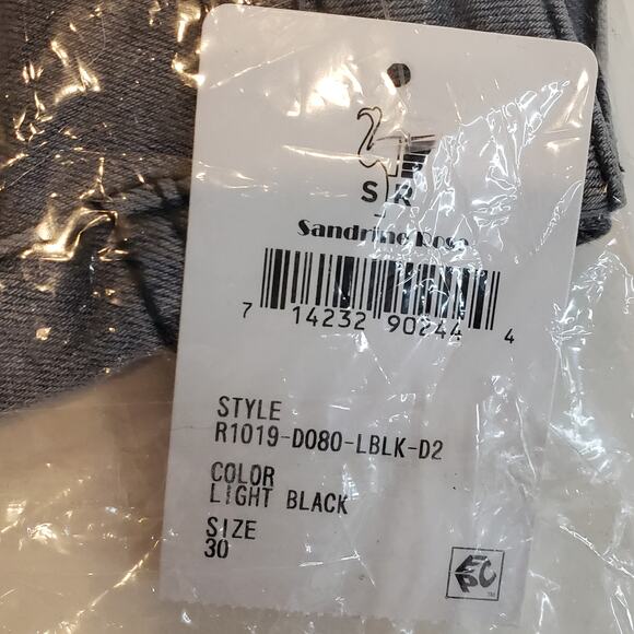 Sandrine Rose x Free People High Waisted Skinny Jeans in Light Black Size 30 - Picture 6 of 8